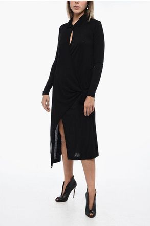 Diesel Wrap Dress D-WRIP with Asymmetric Hem size Xxs