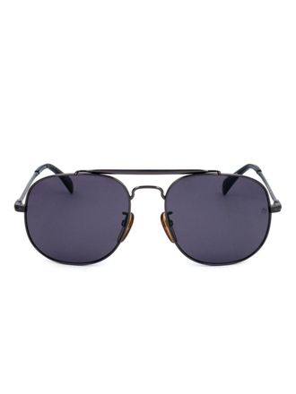 Eyewear by David Beckham Zonnebril met rond montuur - Zwart