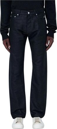 Rick Owens Rechte Denim Broek - Heren - Regular Fit Jeans - Zwart - W30 - Denim - Jeans