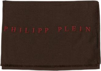 Philipp Plein Bruine Viscose Sjaal - Heren - Sjaals - Bruin - ONE Size - Accessoires