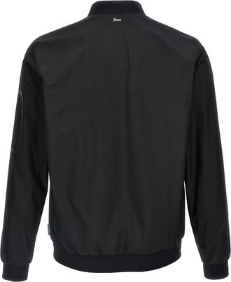 Herno Mens Black Polyester Bomber Clothing