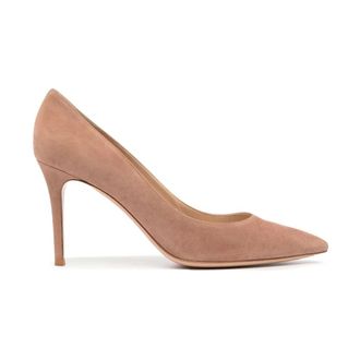 Gianvito Rossi D&eacute;collet&eacute; 85 in camoscio - - Shoes - Donna - Beige - 36 EU