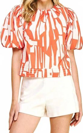 Pinch Design Turner Top In Orange