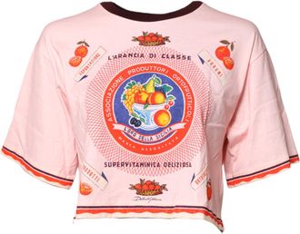 Dolce & Gabbana Fruit Print Crop Top