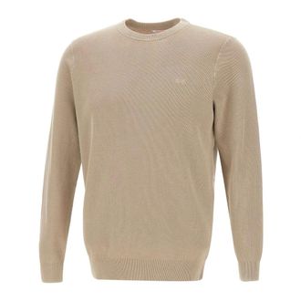 Sun 68 Round-neck Knitwear, male, Beige, Size: 3XL Sweater Vintage