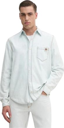 Bally Denim Shirt - Heren - Spijkeroverhemden - Blauw - M - Denim - Overhemden