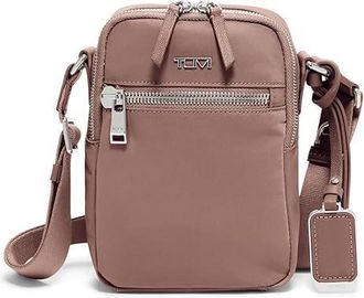 Tumi Persia Crossbody Cross Body Womens Handbags Light Mauve, Leather/Nylon