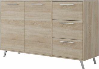 Mirjan24 C&oacute;moda Dortivu 160, Roble Sonoma, Con Cajones Y Puertas, N&uacute;mero De Cajones: 0, 86x139x41cm