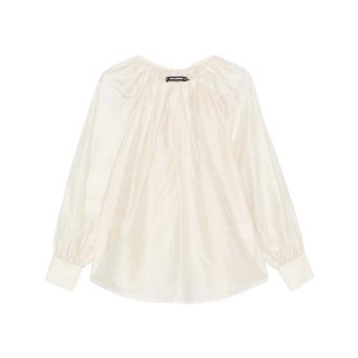 Karl Lagerfeld Blouses, female, Beige, Size: 2XS Fluid PJ Blouse