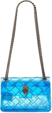 Kurt Geiger Mini Kensington Vinyl Convertible Clear Crossbody Bag in Blue at Nordstrom
