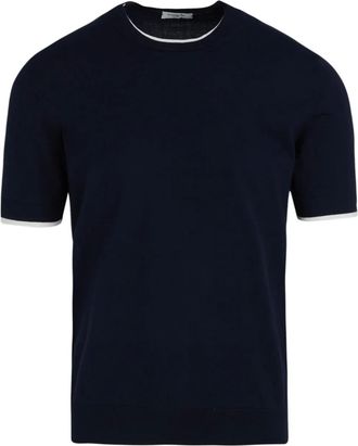 Paolo Pecora T-shirt con bordo a contrasto - Blu