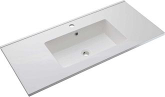 Les Tendances Les Tendances - Lavabo da Incasso 101x46,5x2 cm in Resina TFTBianco Lucido