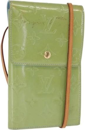 Louis Vuitton Pre-owned Vintage Cross Body Bag - Dames - Vintage Schoudertas - Groen - ONE Size - Leer - Vintage