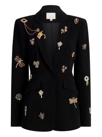 Cinq &agrave; Sept Cheyenne blazer met broches - Zwart