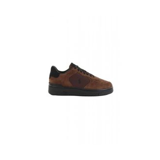 Ralph Lauren Schoenen, Heren, Bruin, 40 EU, Leer, Masters Court Suede Trainer