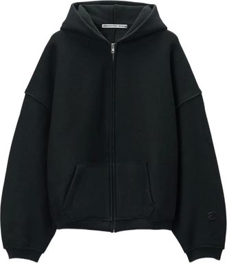 Alexander Wang Felpa con logo e cappuccio - Nero