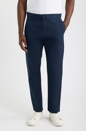 HUGO BOSS David Slim Fit Stretch Cotton Pants in Dark Blue at Nordstrom, Size 34 X 32