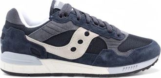 Saucony Retro Sneaker met Su&egrave;de Inzetstukken - Heren - Sneakers - Blauw - 44 EU - Su&egrave;de - Schoenen