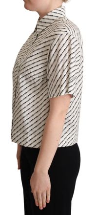 Dolce & Gabbana Womens Dotted Cotton Shirt White