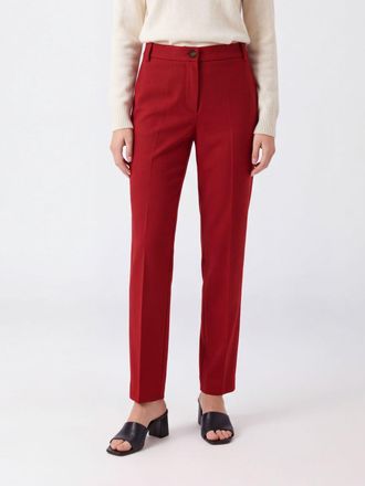 Pinko Slim Fit Stretch Cr&ecirc;pe Chino Trousers with a Mid-Rise Waist