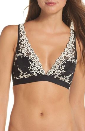 Wacoal Embrace Lace Wire Free Bralette in Black at Nordstrom, Size 34A-C