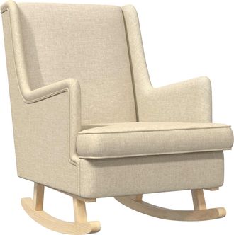 vidaXL Mecedora Crema 62 X 80 X 85 Cm Tela Vidaxl
