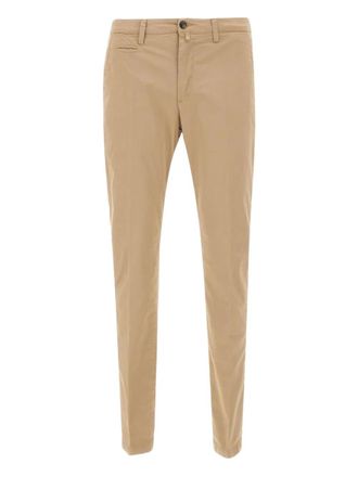 BRIGLIA 1949 belt loops welt pockets trousers - Neutrals