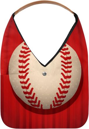 Generic Baseball Ball Background Reusable Lightweight Grocery Bags - Foldable Into Compact Pouch, Washable & Sturdy, Multipurpose for Shopping and Travel
