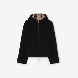 Burberry Reversible Wool Hooded Jacket