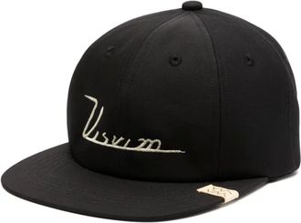 Visvim embroidered logo cap - men - Cotton - One Size - Black