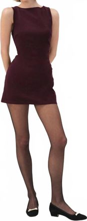 For Love & Lemons Pauline Mini Dress In Burgundy