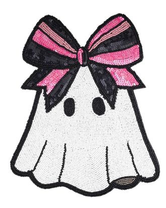 Tiramisu Boo-Tiful Bow Beaded Halloween Placemat