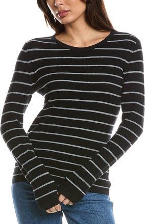 Fort&eacute; Cashmere Thermal Crewneck Cashmere-Blend Sweater