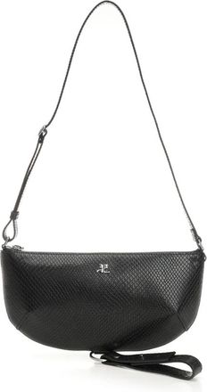 Courr&egrave;ges Eclipse Viper Bag - Dames - Schoudertassen - Zwart - ONE Size - Leer - Tassen