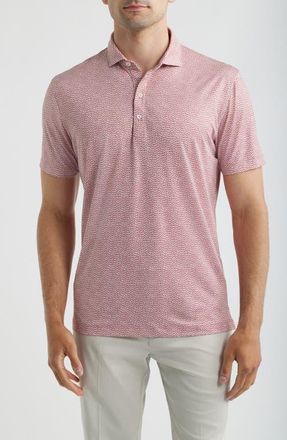 Johnnie-O Bloody Mary Performance Jersey Polo in Racing Red at Nordstrom, Size Xx-Large