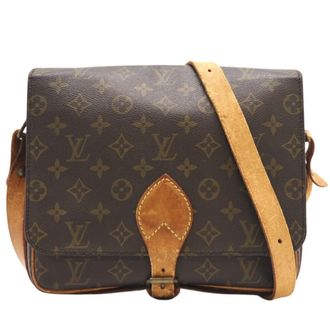 Louis Vuitton Brown Coated Canvas Shoulder Bag (Pre-Owned)