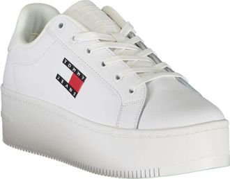 Tommy Hilfiger Logo Leather Sneaker - White