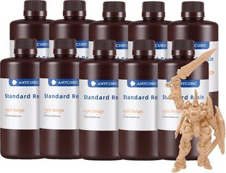 OEM Resina Para Impresi&oacute;n 3d, Alta Precisi&oacute;n, Curado R&aacute;pido, 10 Kg, Color Beige