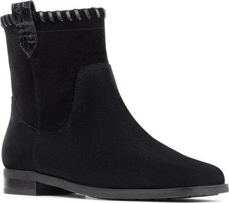 Donald J Pliner Karter Whipstitch Western Bootie in Black at Nordstrom, Size 5.5