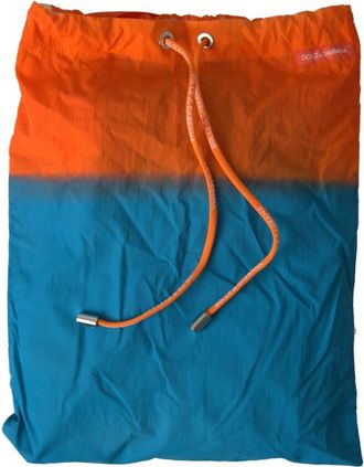 Dolce & Gabbana Mens Orange Blue Gradient Beachwear Swimwear Shorts Nylon Elastane