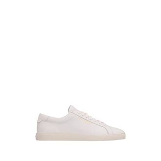 Saint Laurent Schoenen, Heren, Wit, 40 EU, Leer, Andy Leather Sneakers