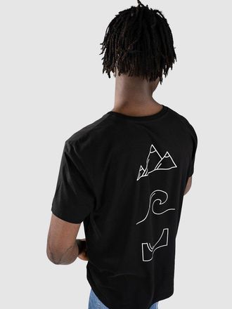 Blue Tomato Slopes Camiseta negro