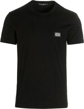 Dolce & Gabbana Piquet T-shirt with DG embroidery Man 48