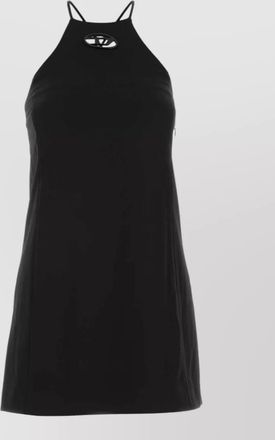 Diesel halterneck cutout sleeveless mini dress