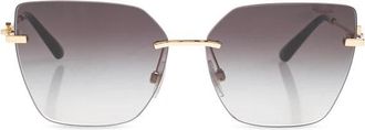 Dolce & Gabbana Sunglasses, female, Gray, Size: 62 MM Cat-eye Sunglasses