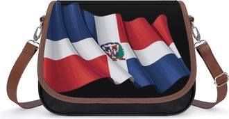 Generic Dominican Republic Flag Fashion Womens Crossbody Bags Novelty Handbag Shoulder Bag Purse