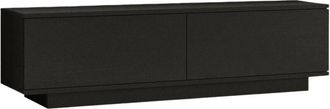 Dmora Dmora - Mueble De Televisi&oacute;n Dpoloni, Aparador De Sal&oacute;n, Mueble Bajo Para Tv, Base De Pared Equipada, 140x36h38 Cm, Negro
