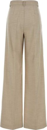 Andamane Womens Melange Sand Stretch Twill Nathalie Pant Ivory Pantaloni Trousers