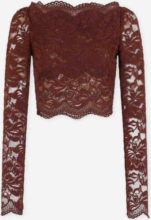 Paco Rabanne Cropped Lace Top