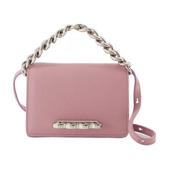 Alexander McQueen Vier Ring Mini -Tasche Alexander McQueen Pink Antique Leder